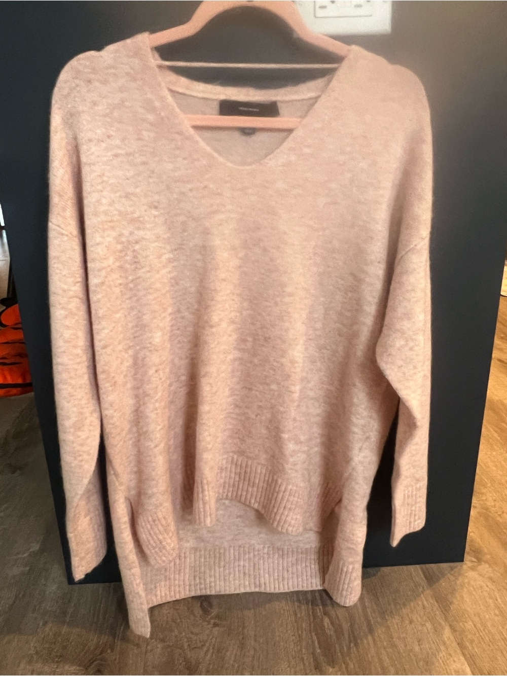 Scoop Neck Lightweight Knit Sweater (NWOT) 🍒 Blush Pink, Size Small *loose fit